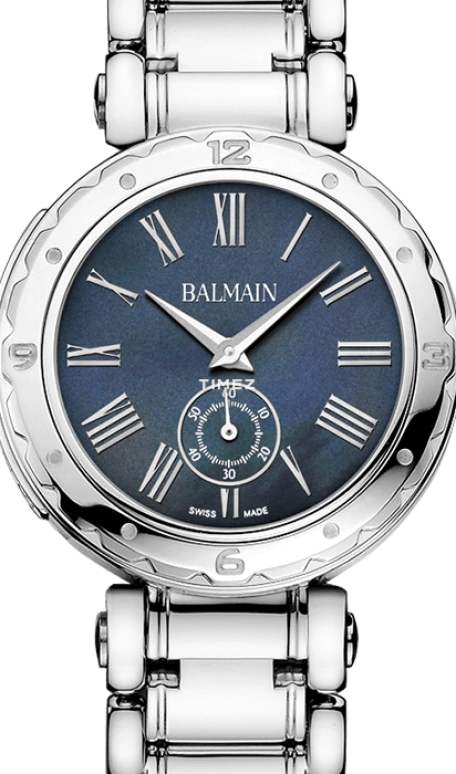 巴尔曼,Balmainia 32毫米,32毫米,精钢,黑色,石英,蓝宝石,水晶玻璃,圆形,B4551,B4551.33.62