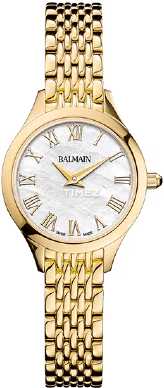 巴尔曼,Balmain de Balmain 25毫米,25毫米,精钢,银白色,石英,蓝宝石,水晶玻璃,圆形,B4930,B4930.33.82