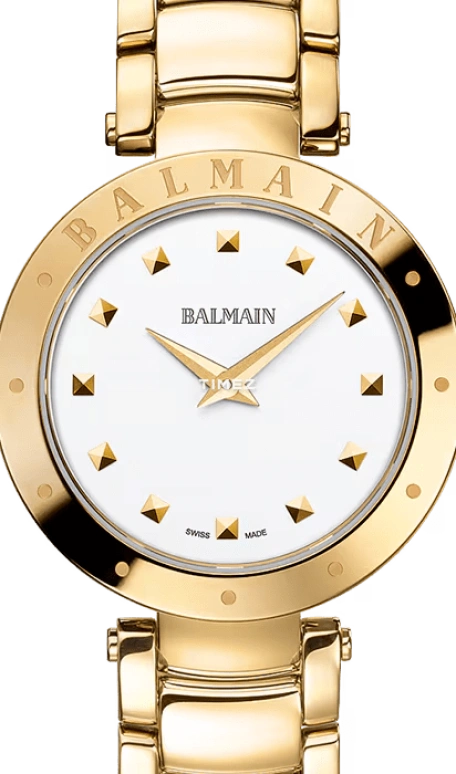 巴尔曼,Balmainia 33毫米,33毫米,精钢,白色,石英,蓝宝石,水晶玻璃,圆形,B4250,B4250.33.25