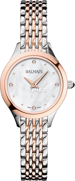 巴尔曼,Balmain de Balmain 25毫米,25毫米,精钢,银白色,石英,蓝宝石,水晶玻璃,圆形,B4938,B4938.33.85
