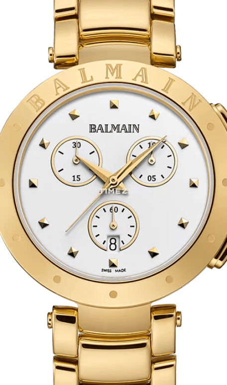 巴尔曼,Balmainia 36毫米,36毫米,精钢,白色,石英,计时,日历,B6250,B6250.33.26