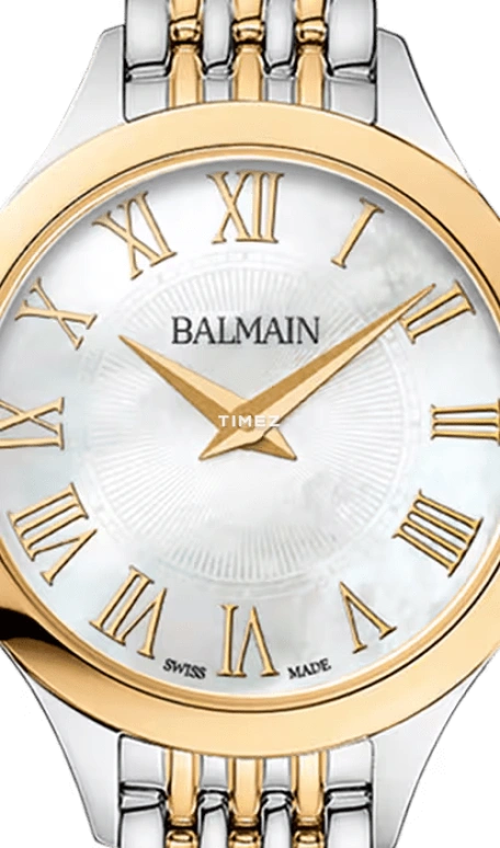 巴尔曼,Balmain de Balmain 29毫米,29毫米,精钢,白色,石英,26280小时,蓝宝石,水晶玻璃,B3912,B3912.39.82