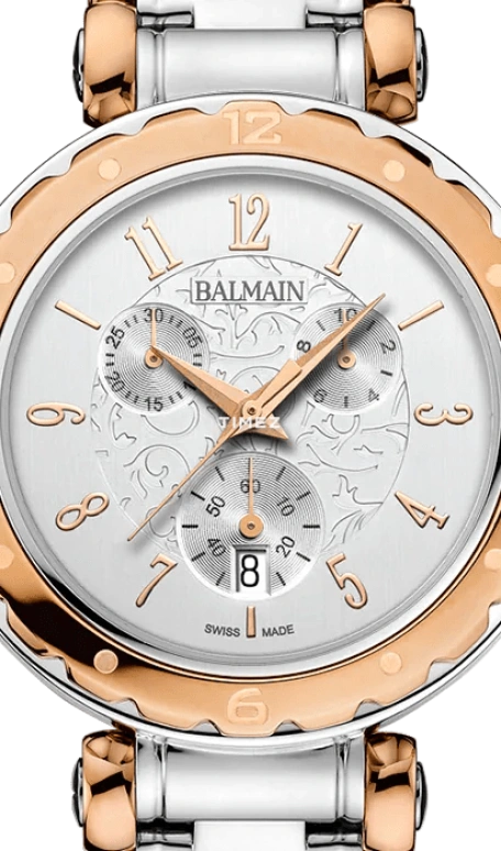 巴尔曼,Balmainia 38毫米,38毫米,精钢,银色,石英,计时,日历,B5638,B5638.33.13