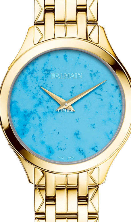巴尔曼,Balmainia 34毫米,34毫米,精钢,蓝色,石英,蓝宝石,水晶玻璃,圆形,B4790,B4790.33.96