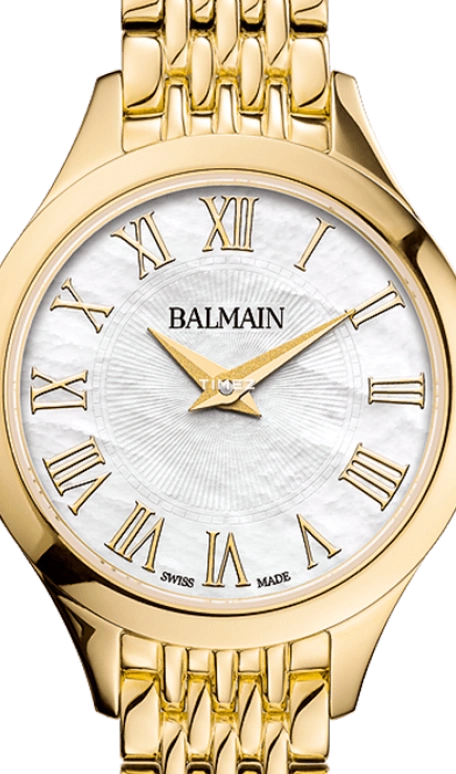 巴尔曼,Balmain de Balmain 25毫米,25毫米,精钢,银白色,石英,蓝宝石,水晶玻璃,圆形,B4930,B4930.33.82