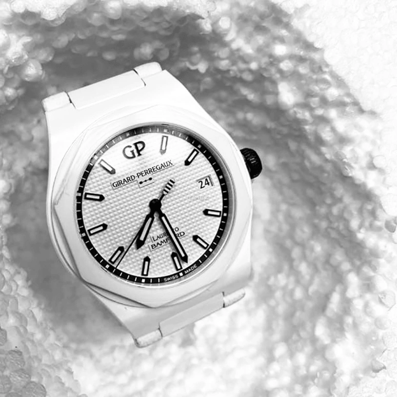Bamford Watch Department,其它 38毫米,38毫米,陶瓷,白色,自动上弦,日历,46小时,BWD,BWD-COL-GP-LA-GHOST-C