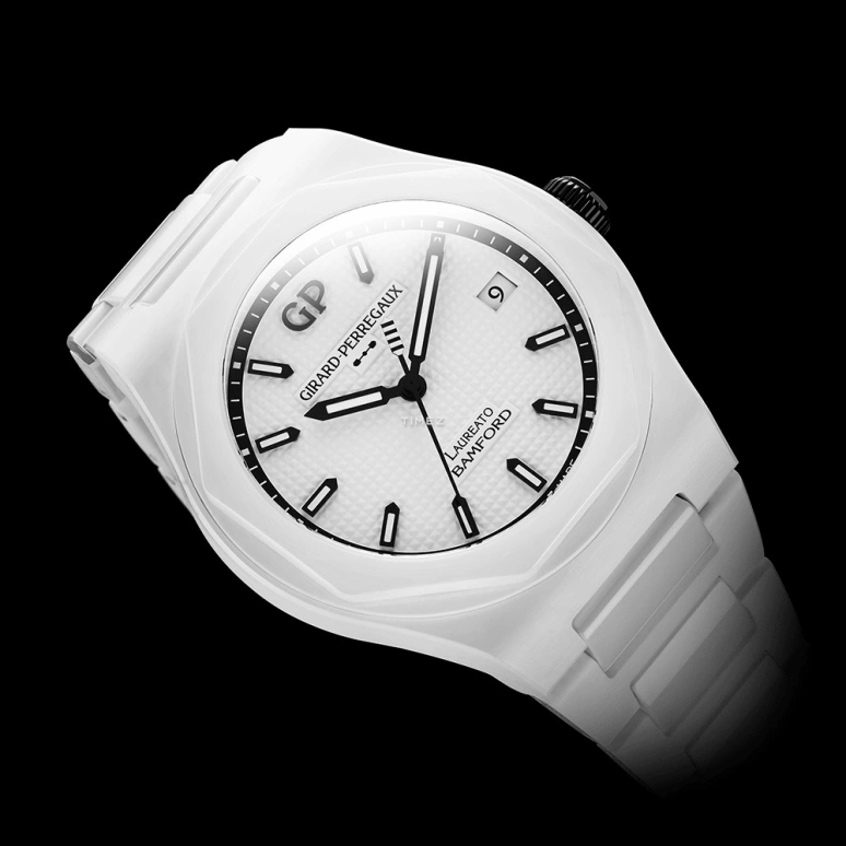 Bamford Watch Department,其它 38毫米,38毫米,陶瓷,白色,自动上弦,日历,46小时,BWD,BWD-COL-GP-LA-GHOST-C