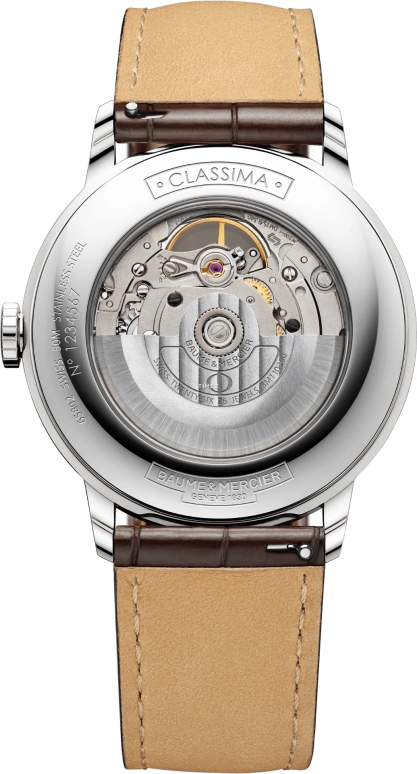 Baume & Mercier,Classima 40mm,40mm,Stainless Steel,Silver White,Automatic,Sapphire,Crystal Glass,Round,10274