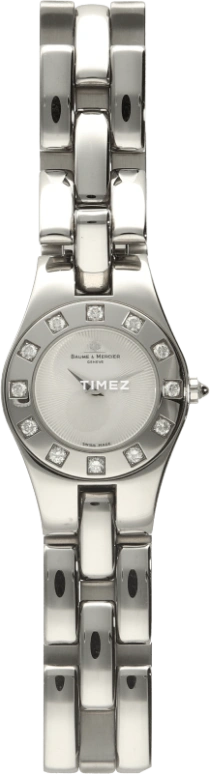 Baume & Mercier,Baume 24mm,24mm,Stainless Steel,Grey,Quartz,Sapphire,Crystal Glass,Round,8135