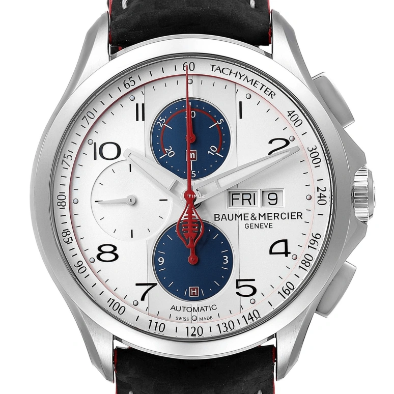 Baume & Mercier,Clifton 44mm,44mm,Stainless Steel,Silver,Automatic,Chronograph,Date,Day,10342