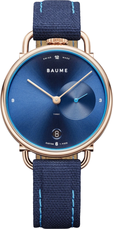 Baume & Mercier,Baume 35mm,35mm,Stainless Steel,Blue,Quartz,Day,Round,10603