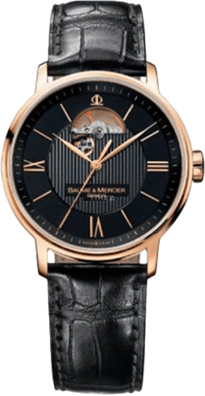 Baume & Mercier,Classima 39mm,39mm,Pink Gold,Black,Automatic,Chronograph,Date,8789