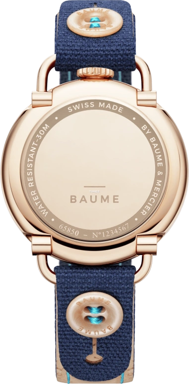 Baume & Mercier,Baume 35mm,35mm,Stainless Steel,Blue,Quartz,Day,Round,10603