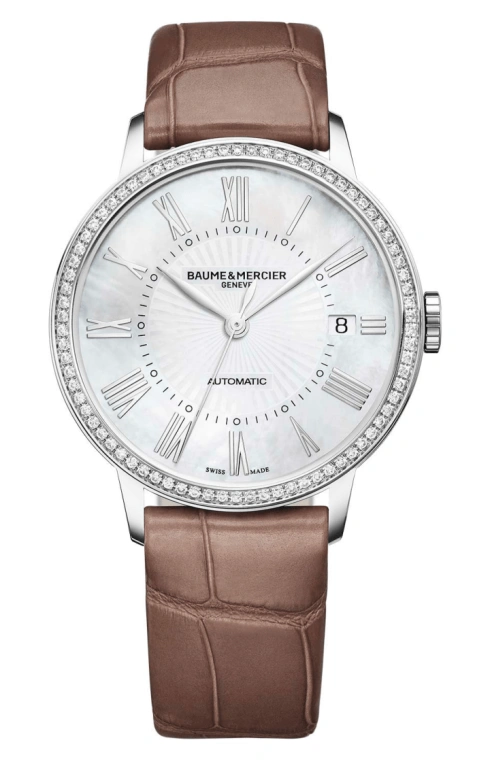 Baume & Mercier,Classima 42mm,42mm,Stainless Steel,White,Automatic,Day,38hours,10222