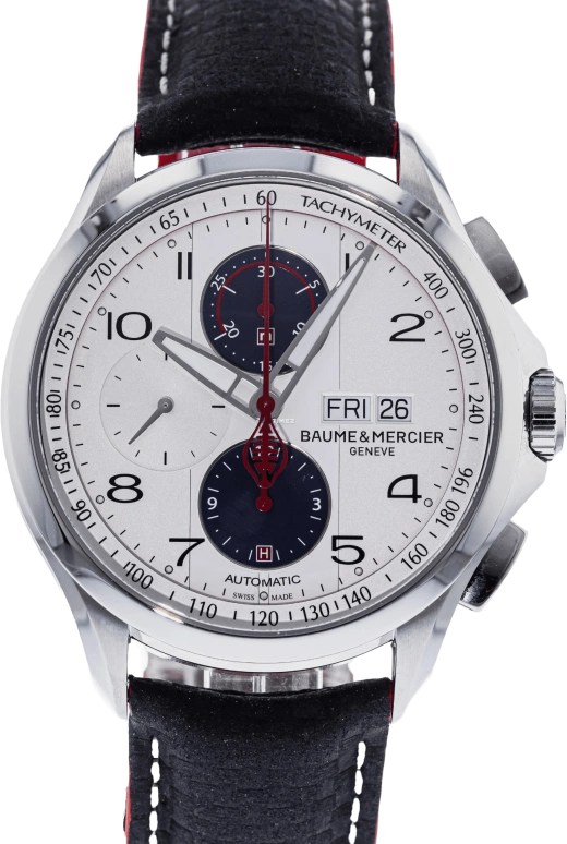 Baume & Mercier,Clifton 44mm,44mm,Stainless Steel,Silver,Automatic,Chronograph,Date,Day,10342