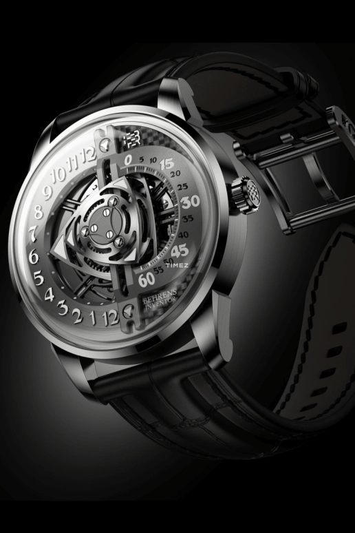 Behrens,Inventor 42mm,42mm,Stainless Steel,Skeleton,Grey,Automatic,Day,41hours,BHR022GRYF01