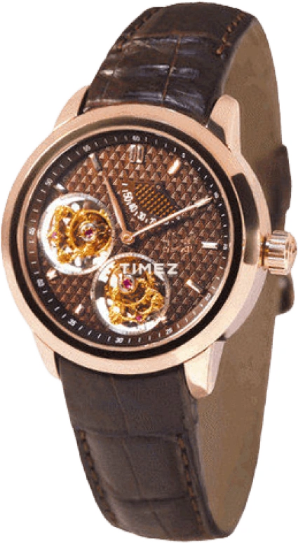 Beijing Watch,Other 40mm,40mm,Rose Gold,Brown,Handwound,Power Reserve Indicator,Tourbillon,B005200802R