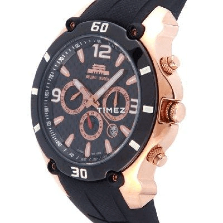 Beijing Watch,Mechanical 47mm,47mm,Stainless Steel,Rose Gold,Black,Automatic,Chronograph,Date,Day,B055200802T