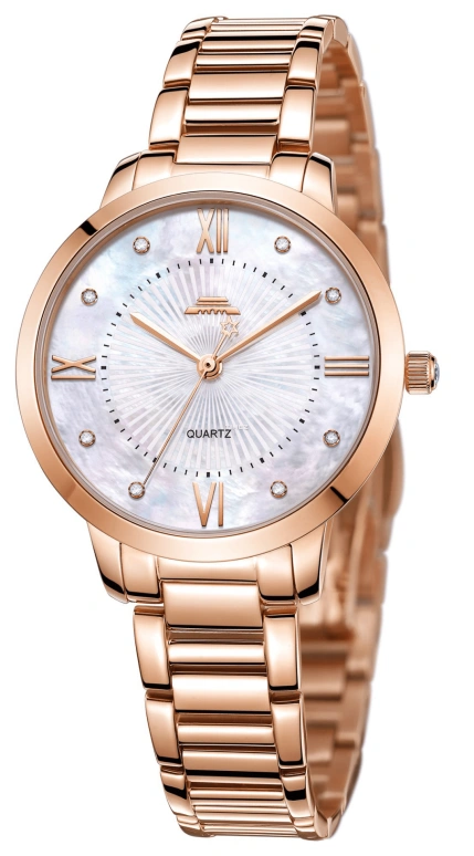 Beijing Watch,Classic 32mm,32mm,Stainless Steel,Rose Gold,White,Quartz,Sapphire,Round,BL120005