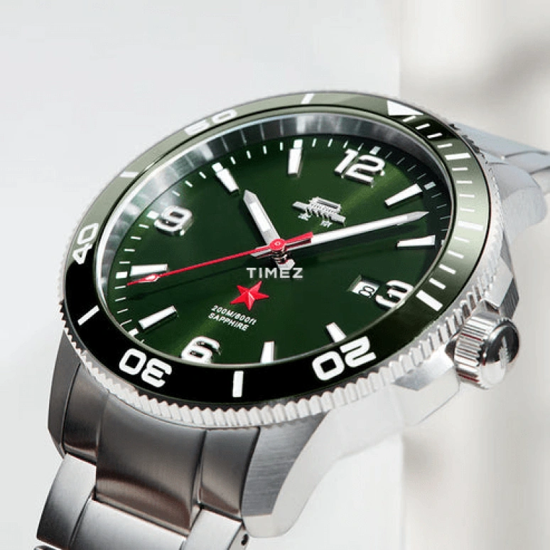 Beijing Watch,Expedition 44mm,44mm,Stainless Steel,Green,Automatic,Day,Sapphire,BG220003