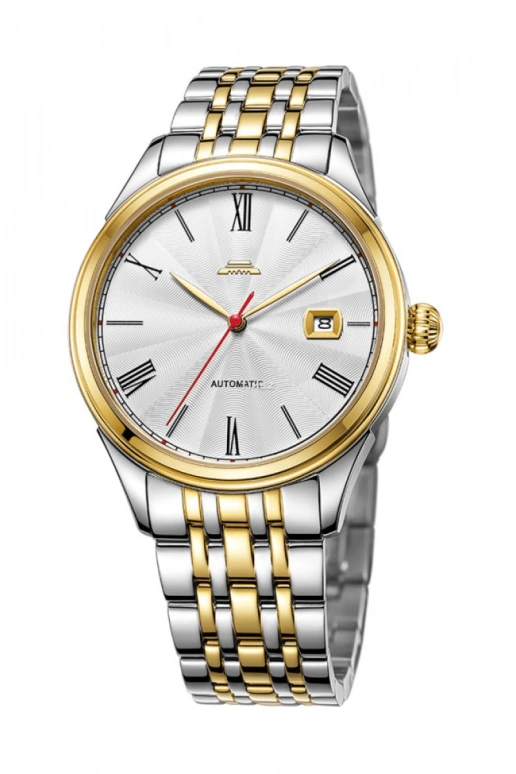 Beijing Watch,Classic 40mm,40mm,Stainless Steel,Silver,Grey,Automatic,Day,Sapphire,BG051509