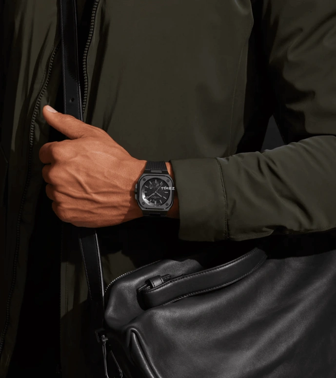 柏莱士,BR-05 Auto 41毫米,41毫米,陶瓷,黑色,自动上弦,54小时,自制机芯,BR05A,BR05A-PH-SK-CE/SRB