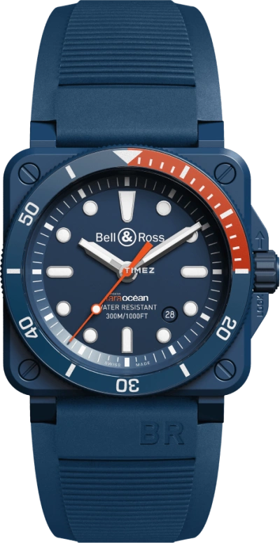 Bell & Ross,Diver 42mm,42mm,Ceramic,Blue,Automatic,Day,Sapphire,Crystal Glass,BR0392,BR0392-D-TR-CE/SRB