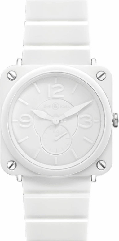 Bell & Ross,Instruments 39mm,39mm,Ceramic,White,Quartz,26280hours,Sapphire,Crystal Glass,BRSWHCPHSCE