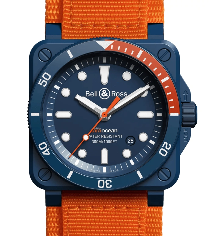 Bell & Ross,Diver 42mm,42mm,Ceramic,Blue,Automatic,Day,Sapphire,Crystal Glass,BR0392,BR0392-D-TR-CE/SRB