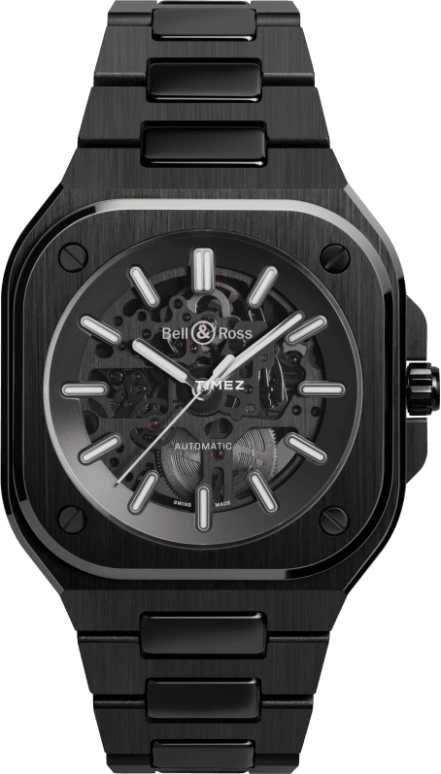 Bell & Ross,Urban 41mm,41mm,Ceramic,Transparent,Automatic,Sapphire,Crystal Glass,Other,BR05A,BR05A-BL-SK-CE/SCE