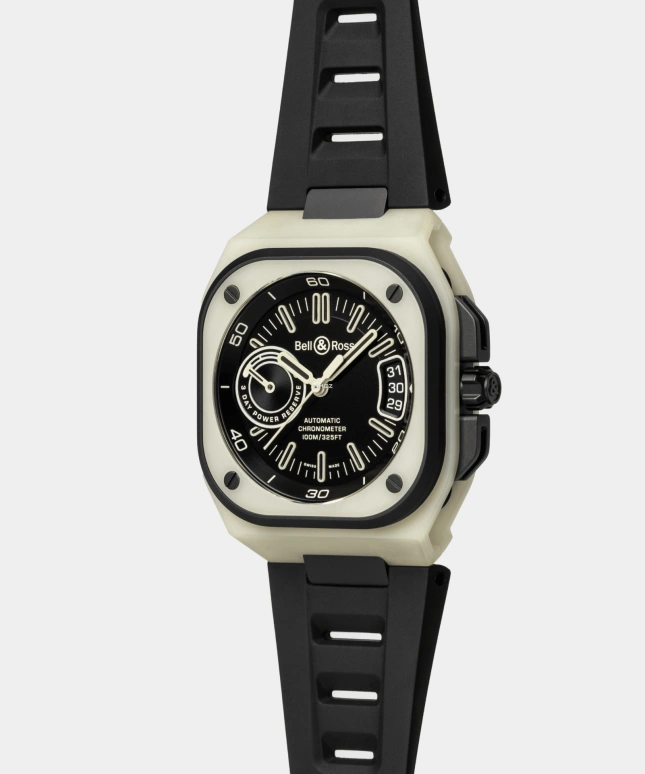 Bell & Ross,Urban 41mm,41mm,Titanium,Black,Automatic,Day,Power Reserve Indicator,BRX5R,BRX5R-LUM-TC/SRB