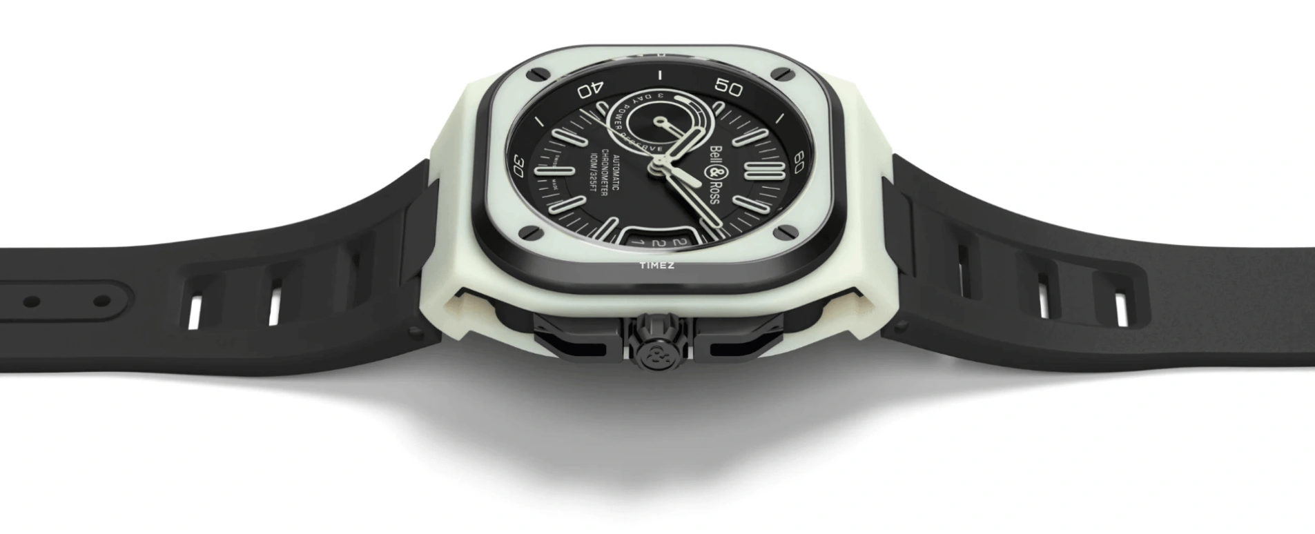 Bell & Ross,Urban 41mm,41mm,Titanium,Black,Automatic,Day,Power Reserve Indicator,BRX5R,BRX5R-LUM-TC/SRB