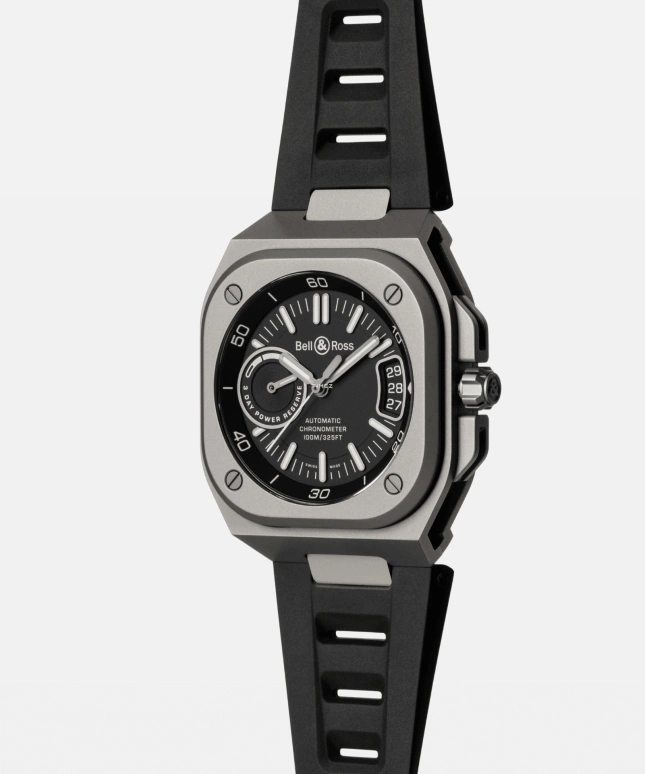 Bell & Ross,Urban 41mm,41mm,Titanium,Black,Automatic,Day,Power Reserve Indicator,BRX5R,BRX5R-BL-TISRB