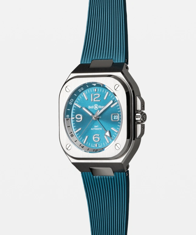 Bell & Ross,Urban 41mm,41mm,Stainless Steel,Sky Blue,Automatic,Day,Dule Time,BR05G,BR05G-PB-ST/SRB