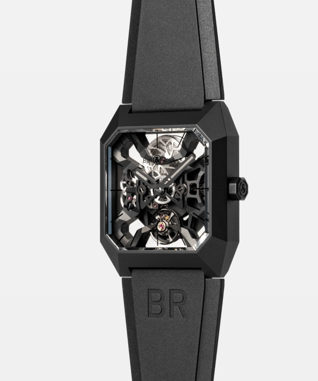 Bell & Ross,Instruments 42mm,42mm,Ceramic,Black,Skeleton,Automatic,Skeleton,Sapphire,Crystal Glass,BR03,BR03-CYBER-CE