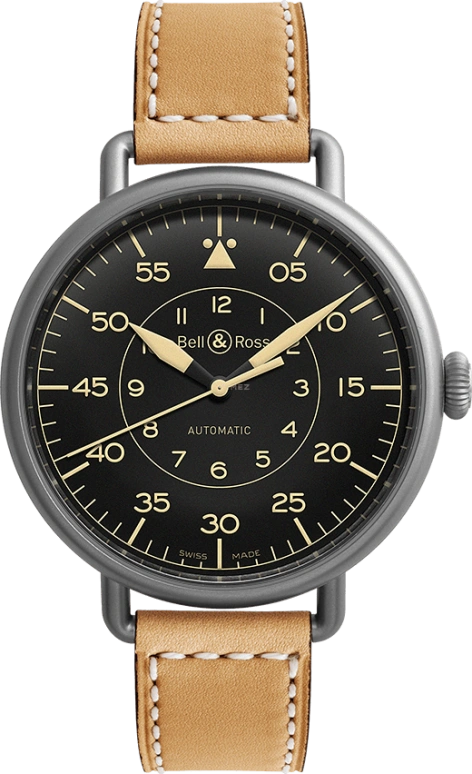 Bell & Ross,Vintage 45mm,45mm,Stainless Steel,Black,Automatic,Date,Power Reserve Indicator,BRWW192,BRWW192-HER/SCA