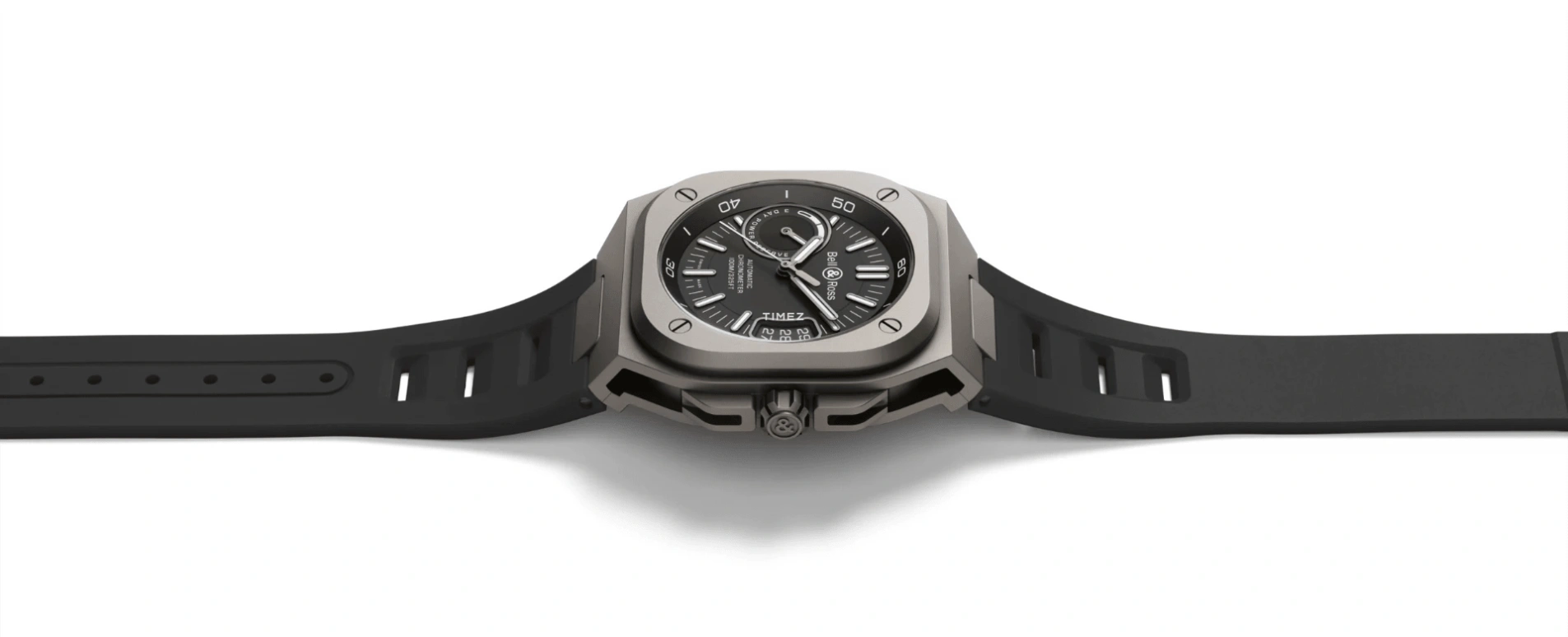 Bell & Ross,Urban 41mm,41mm,Titanium,Black,Automatic,Day,Power Reserve Indicator,BRX5R,BRX5R-BL-TISRB