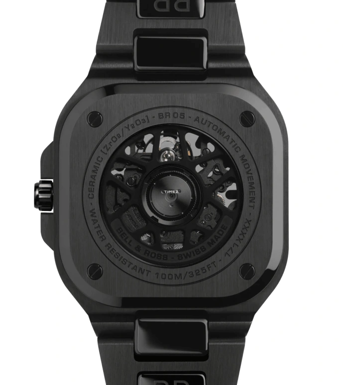 Bell & Ross,Urban 41mm,41mm,Ceramic,Transparent,Automatic,Sapphire,Crystal Glass,Other,BR05A,BR05A-BL-SK-CE/SCE