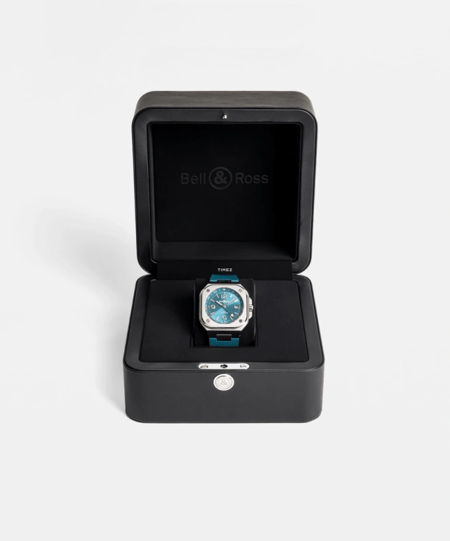 Bell & Ross,Urban 41mm,41mm,Stainless Steel,Sky Blue,Automatic,Day,Dule Time,BR05G,BR05G-PB-ST/SRB