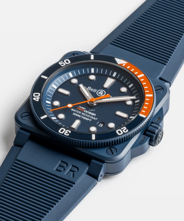 Bell & Ross,Diver 42mm,42mm,Ceramic,Blue,Automatic,Day,Sapphire,Crystal Glass,BR0392,BR0392-D-TR-CE/SRB