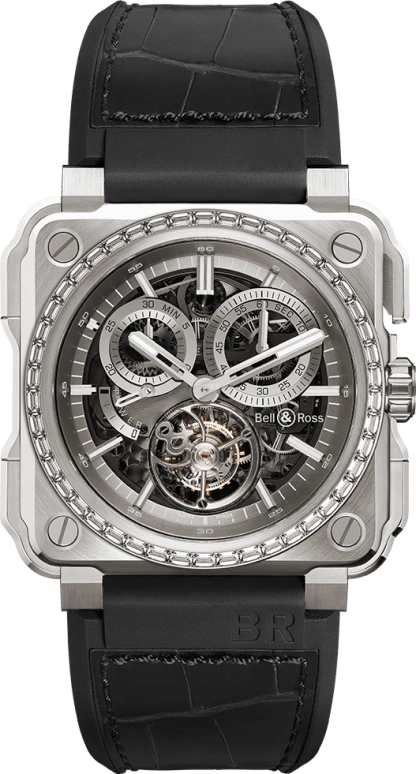 Bell & Ross,Instruments 45mm,45mm,Titanium,Skeleton,Handwound,Chronograph,Monopoussoir,Tourbillon Escapement,Column Wheel,100hours,In-house Caliber,BRX1,BRX1-CHTB-TI-D