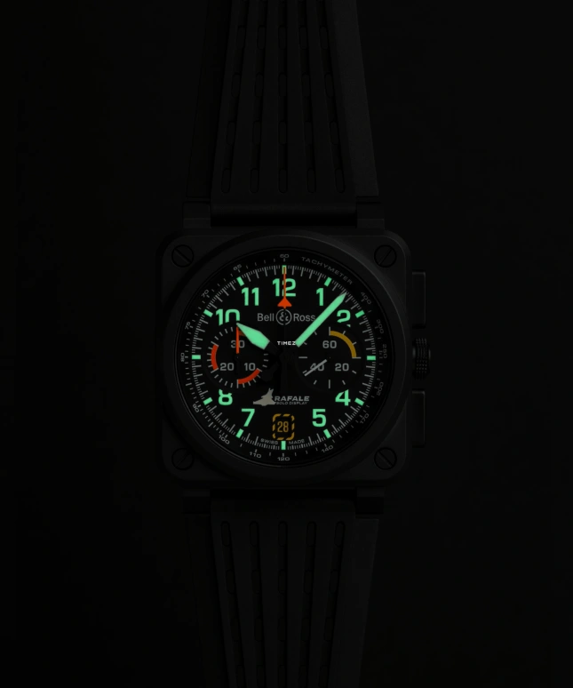 柏莱士,BR-03 计时 42毫米,42毫米,陶瓷,黑色,自动上弦,计时,日历,BR0394,BR0394-RSD-CE/SRB