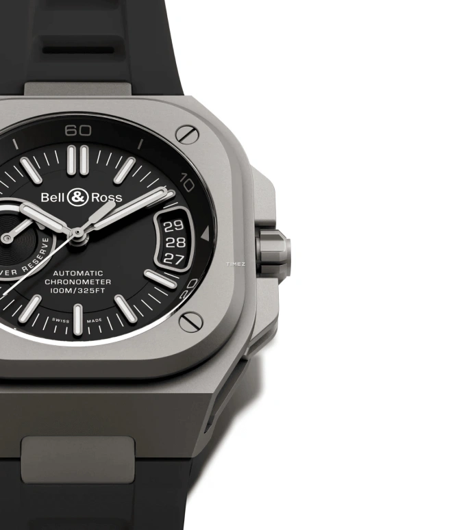 Bell & Ross,Urban 41mm,41mm,Titanium,Black,Automatic,Day,Power Reserve Indicator,BRX5R,BRX5R-BL-TISRB