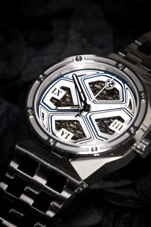 Blackout Concept,ETERNAL 41mm,41mm,Stainless Steel,Skeleton,Silver,Grey,Automatic,Skeleton,41hours,Aria