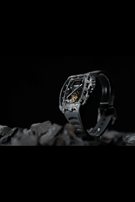 Blackout Concept,XP1 44x52mm,44x52mm,Forged Carbon,Black,Skeleton,Handwound,Tourbillon,Skeleton,Tourbillon LT Black