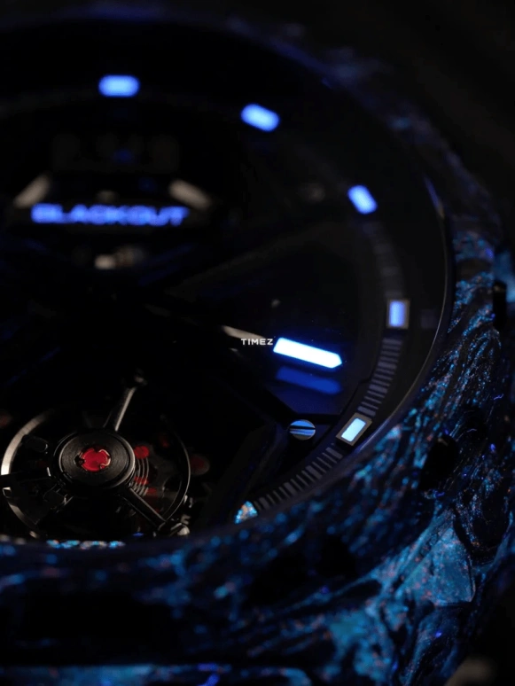 Blackout Concept,XPE 42.50毫米,42.50毫米,锻造碳纤维,黑色,自动上弦,陀飞轮,蓝宝石,水晶玻璃,XPE Tourbillon Black