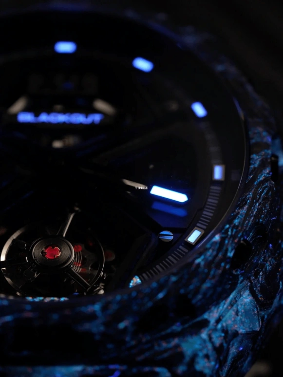 Blackout Concept,XPE 42.50毫米,42.50毫米,锻造碳纤维,黑色,自动上弦,陀飞轮,蓝宝石,水晶玻璃,XPE Tourbillon Ultrablack