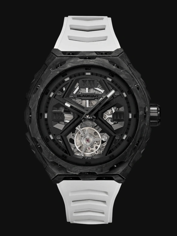 Blackout Concept,XPE 42.50毫米,42.50毫米,锻造碳纤维,黑色,自动上弦,陀飞轮,蓝宝石,水晶玻璃,XPE Tourbillon Ultrablack