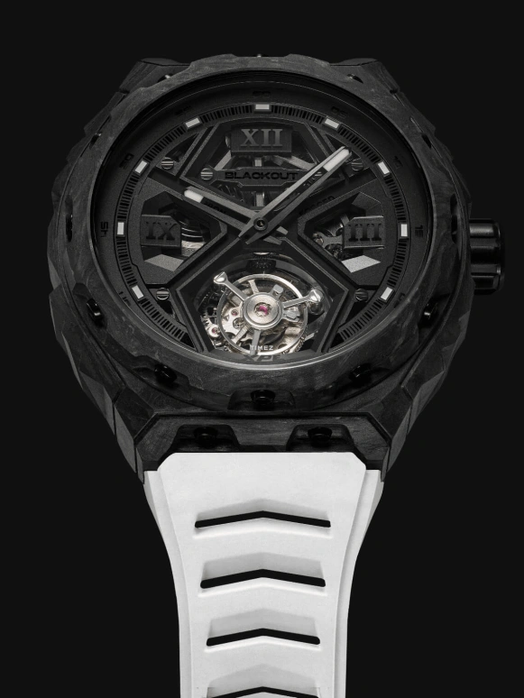Blackout Concept,XPE 42.50毫米,42.50毫米,锻造碳纤维,黑色,自动上弦,陀飞轮,蓝宝石,水晶玻璃,XPE Tourbillon Ultrablack