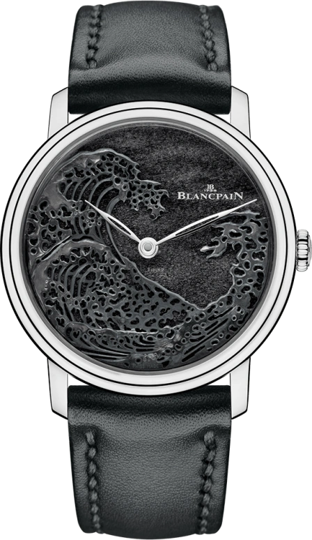 Blancpain,Villeret 40mm,40mm,Platinum,Black,Automatic,192hours,In-house Caliber,6612,6612-3433-63AB